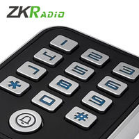 ZKRADIO Lector de Tarjetas RFID de 125KHz para Control de Acceso a Puertas, Teclado de Contraseña, Controlador de Seguridad de Entrada Independiente