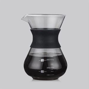 Teiera classica in vetro borosilicato con beccuccio lungo per caffè filtro, <span class=keywords><strong>caffettiera</strong></span> in vetro da 200-400 ml. - Product Image 3
