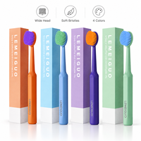 Brosse à dents à tête large en gros OEM & ODM à poils souples pour soins dentaires manuels, nettoyage en profondeur pour adultes, dents de sagesse et outil de nettoyage pour appareils dentaires