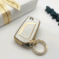 Accessoires de clé de voiture pour dames Couvre-clé de voiture pour Toyota avec porte-clés de voiture Bling Bling