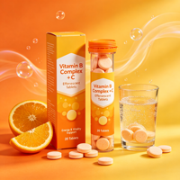 Comprimés effervescents de vitamines B et C en marque blanche OEM/ODM, formule personnalisée, multivitamines en comprimés effervescents