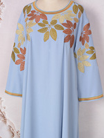 Robe musulmane style ethnique Moyen-Orient Robe Abaya à manches longues à la mode Nouvelle broderie de diamants Robe à manches longues Kimar Abaya
