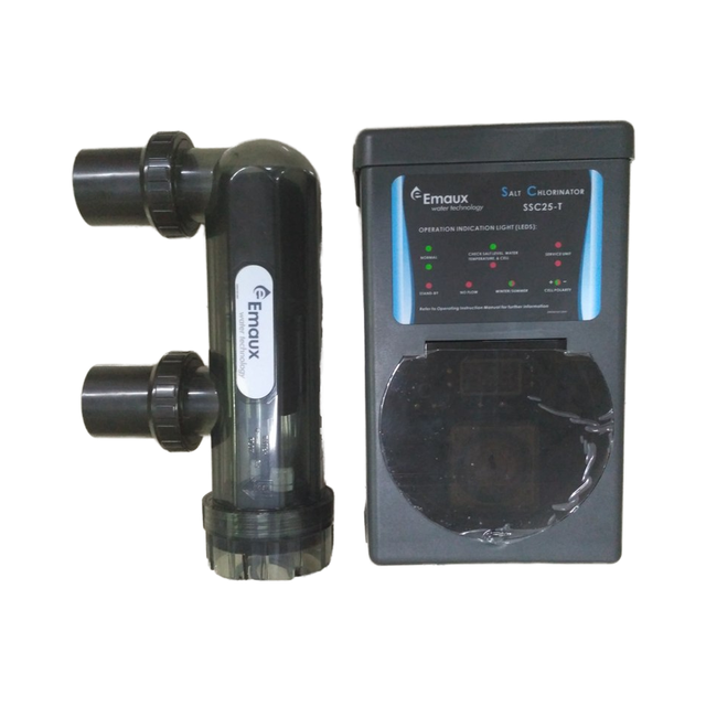 Emaux Ssc50 High Efficiency Salt Chlorinator with Easy Install Custom Size ABS Pool Disinfection Equipment for Swimming Pools