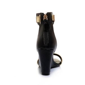 Sandali con zeppa 8cm peep toe all'ingrosso di grandi dimensioni per <span class=keywords><strong>donna</strong></span> - Product Image 4