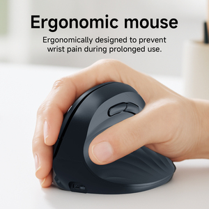 Bluetooth chế độ kép không dây nâng chuột có thể sạc lại Máy Tính Xách Tay PC văn phòng im lặng khá nhấp chuột máy tính Chuột dọc tiện dụng - Product Image 6