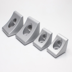 Heavy Duty Aluminum Alloy Solid Corner Bracket 30x30 40x40 L-Shaped Die-Cast For Home Improvement Hardware - Product Image 2