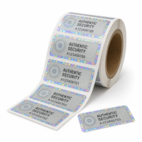 Étiquette de sécurité destructible avec numéro de série imprimé pour bouteilles en verre et protection anti-fraude