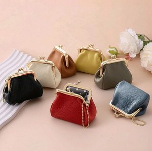 Factory Genuine Leather <b>Mini</b> Female Fashion Change Wallets <b>Pouch</b> Coin Purse - Product Image 1