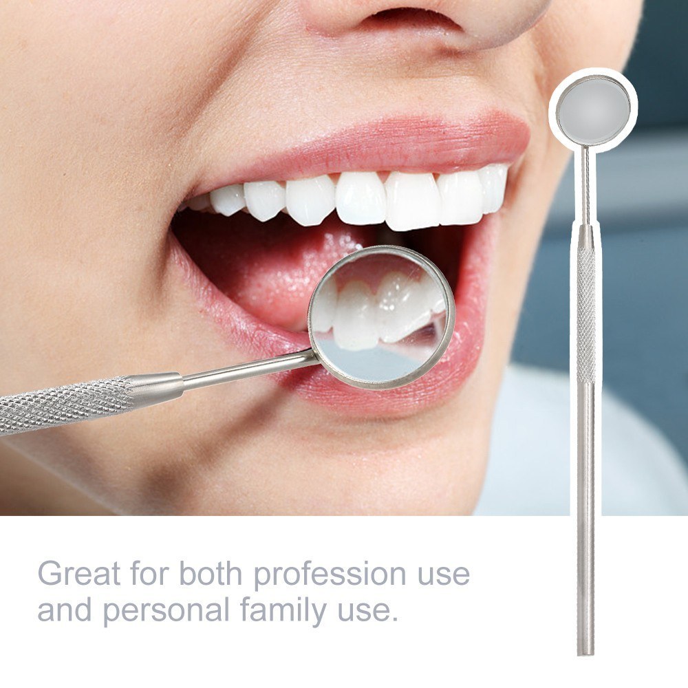 10x Dental Mouth Mirrors With Handles – Copper Oral Hygiene Mirror Size #4 | Great For Home Or Practice