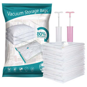 Sacchetto Salvaspazio Sottovuoto Pieghevole ABK Personalizzabile per <span class=keywords><strong>Vestiti</strong></span> da Viaggio Sacca a Compressione Moderna per Abiti - Product Image 1