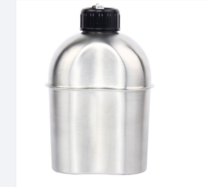 Gourde en acier inoxydable 1L 1.2L pour la chasse, bouteille d'eau légère anti-chute pour activités de plein air - Product Image 1