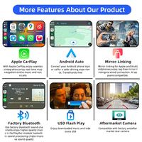 CZT-AUTO Portable sans fil CarPlay & Android Auto Adaptateur Mirror Link pour Mercedes 2015 E-ClassW212 NTG5.0 Mise à niveau WiFi intégrée
