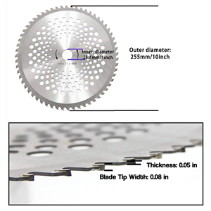 Lame de débroussailleuse circulaire L & P Heavy Duty de 8 pouces compatible avec le coupe-herbe <span class=keywords><strong>Husqvarna</strong></span> 225L 226L - Product Image 3