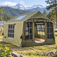 Tente de camping portable 300x265x210cm, tente gonflable à structure pneumatique, grande tente d'extérieur, installation rapide, grand espace, polycoton, OEM ODM, grossistes