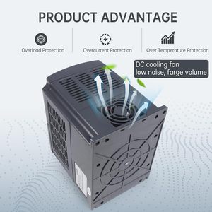 Variador de Frecuencia RATTMMOTOR 2.2KW 220V Entrada Monofásica Salida Trifásica Inversor Industrial CNC - Product Image 4