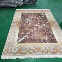 Tapis en marbre beige imprimé en 3D, décoration grecque, salon, tapis à motif grec, tapis grec moderne, tapis de sol