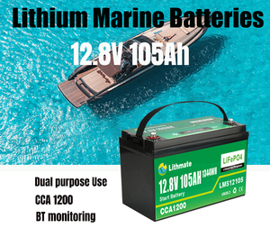 Batteries de démarrage marines, batterie au lithium de démarrage 105ah 12v - Product Image 2