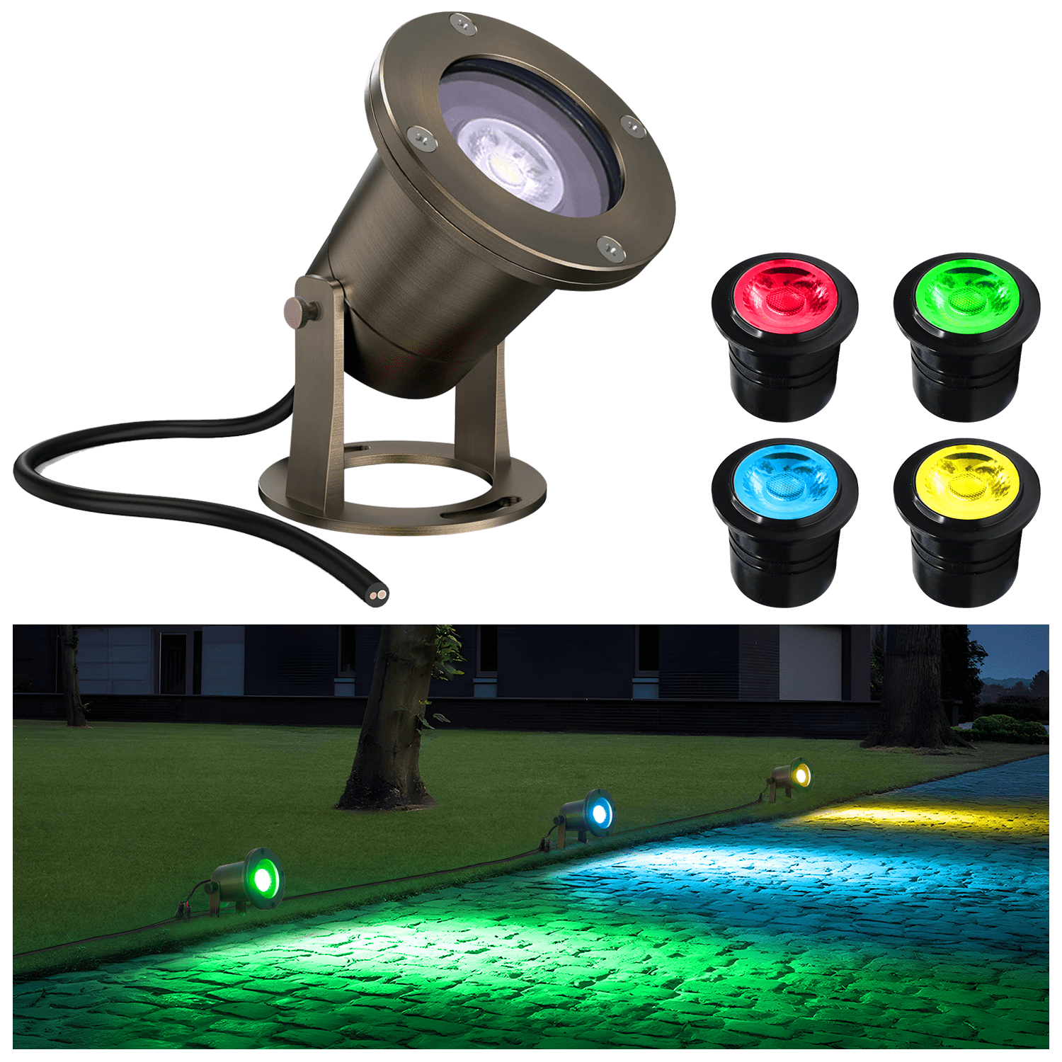 Pool Lights Underwater Rgbw Led Swimming Ip68 Brass Landscape Pathway Lighting 24v Led Underwater Light