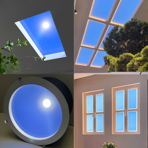 Lámpara de <span class=keywords><strong>Techo</strong></span> LED Inteligente Tuya con Simulación de <span class=keywords><strong>Tragaluz</strong></span> Artificial, Lámpara de Ventana Virtual con Cielo Azul, Control por Aplicación, Simulación de Luz Diurna - Product Image 5