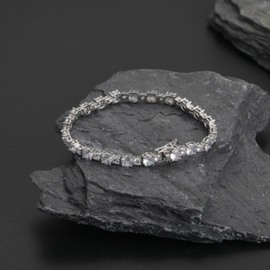 Pulsera de tenis de 5mm + 3mm con circonitas completas para hombre, pulsera de moda Tanjing, collar Lijing - Product Image 3