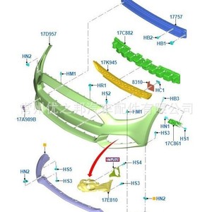 ฝาครอบไฟตัดหมอกฟอร์ดมัสแตง ABS สีดำ L FR3Z-17E811-AAL FR3B-17E969-ACR แบบยึดด้วยสกรู - Product Image 4