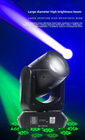 Mini projecteur LED mobile 200W DMX512 professionnel pour scène, DJ, discothèque, bar, club, spectacle en direct, éclairage d'événements
