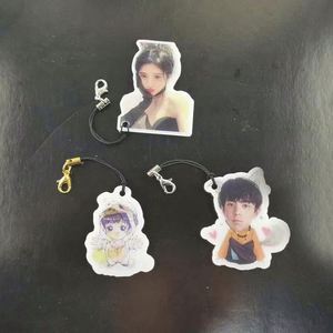 Nouveaux designs personnalisés, porte-clés 3D lenticulaire à double image imprimé en 3D, en acrylique, pour la vente en gros - Product Image 4