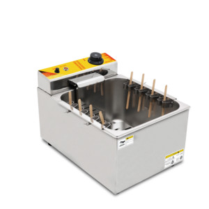 市販のチーズホットドッグフライヤー機韓国モザレラコーンディープコーンドッグフライヤー電気ディープフライヤー - Product Image 1