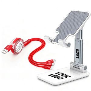 Supports de téléphone portable personnalisés avec logo imprimé pour cadeaux d'affaires promotionnels, supports de téléphone de bureau universels - Product Image 1