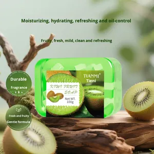 Jabón en Barra con Aroma a <span class=keywords><strong>Kiwi</strong></span> y Sabor a Frutas, Jabón Humectante para Manos y Limpieza Facial para Baño y Ducha - Product Image 2