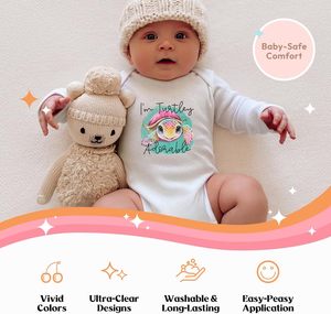 Pegatinas de Transferencia Térmica DTF Listas para Presionar - Diseño Personalizado al por Mayor, Impermeables y Lavables para Camisetas y Sudaderas de Bebé - Product Image 5