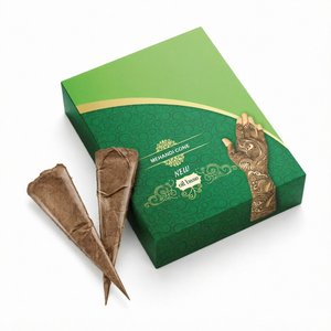 Henné Neha de fabrication indienne, couleur brun naturel, cône de henné biologique, cône de Mehndi à base de plantes pour l'art corporel nuptial, vente en gros - Product Image 1