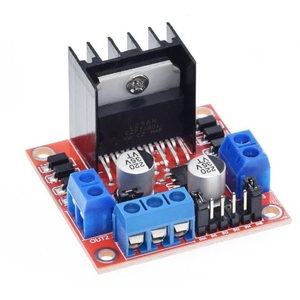 Module de commande de moteur double pont en H <span class=keywords><strong>L298N</strong></span>, carte rouge, carte de commande de moteur pas à pas CC, blindage OEM, fabriqué au Guangdong pour - Product Image 1