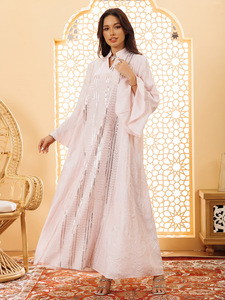 Factory Supply High Quality Middle East <strong>Sequined</strong> Embroidered Design <strong>Kaftan</strong> Abaya Dress Caftan Moroccan <strong>Kaftans</strong> - Product Image 2