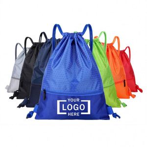 Wholesale Cheap Imaiwill Waterproof Nylon Jacquard Weave <b>Drawstring</b> Gym <b>Backpack</b> Custom Outdoor Casual Novelty Gifts - Product Image 1
