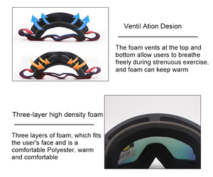 JiepollyUv400の使用法とPCレンズスキーゴーグルカスタムアダルトファッションダブルレンズ磁気防曇スキーグラスOemスノーゴーグル - Product Image 5