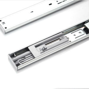 家具キャビネット用ステンレス鋼伸縮チャンネルボールベアリング引き出しスライドレールを開くためのソフトクローズプッシュ - Product Image 2