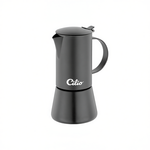 Cafetera Espresso Manual Cilio Aida Nera de 6 Tazas, Diseño para Estufa - Product Image 2