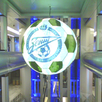 Pantalla de bola LED esférica para interiores y exteriores P1 P2 P2.5 P3 P4 Diámetro del globo Más pantalla en forma de esfera de bola Pantalla LED
