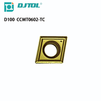 Insertos de herramienta de torneado de carburo de tungsteno DJTOL HQ MT PS TC, hoja CNC OEM para corte de torno recubierto de CVD HRC60
