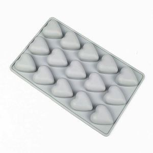 15 Cavities 3D Silicone Heart Shaped Mold Ice Cube Cake Jelly Chocolates Molds - Product Image 4