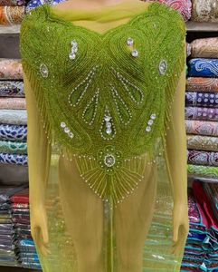 Blusa informal de alta demanda para niñas, pantalones cortos de punto, tamaño libre, tela Georgette bordada, logotipo con cuentas frontales para Primavera, transpirable - Product Image 2