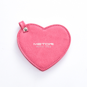 Bán buôn cao cấp hình trái tim PU da Gương cầm tay gương đám cưới xoay Hồng gương - Product Image 1