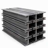 Poutre en acier au carbone laminée à chaud, poutre en H lourde, profilé en acier structurel pour la construction