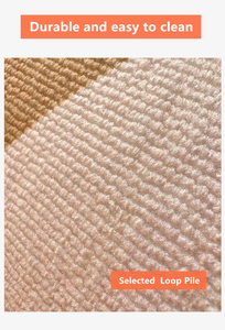 Moderner rutsch fester Schlafzimmer bereich Teppich Abstraktes Muster Schlaufen stapel Runder Teppich für Wohnzimmer Benutzer definierte Größe Maschinen gefertigt - Product Image 2