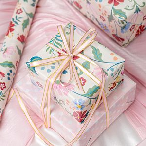 Floral Wrapping <b>Paper</b> Roll 17 In X 32.8 Ft Double Sided Recyclable Gift Craft Vintage Flower Design - Product Image 4