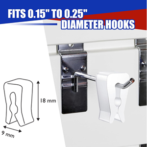 500 cái siêu thị <span class=keywords><strong>Pegboard</strong></span> móc stoppers Phụ kiện phù hợp với 0.15 "để 0.25" đường kính nhựa hoặc kim loại móc - Product Image 2