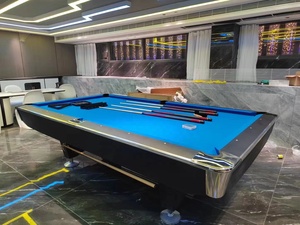 Moderner 9ft 8ft Familien-Billardtisch für Innenräume, Bestseller, Maßanfertigung, Großhandel, Snooker-<span class=keywords><strong>Billard</strong></span> 9-Ball-Tisch aus Schiefer und Massivholz - Product Image 4