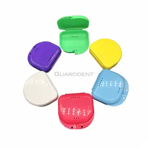 Guarddent Protainer Box Dental Custom Uv Tand Orthodontische Aligner Retainer Case Met Logo Onzichtbare Bretels Ontluchtingsgaten Spiegel