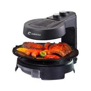 Barbecue Électrique Delang pour Usage Domestique, Gril Rotatif Automatique Sans Fumée avec Fonction Brochettes, 1200W+, Conception Mono-Plateau - Product Image 5